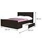 Bett Finezja 160cm Eiche Sonoma Schokolade,3