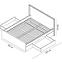 Bett Finezja 160cm Eiche Sonoma Schokolade,4