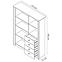 Regal Finezja 110cm Eiche Sonoma Schokolade,2