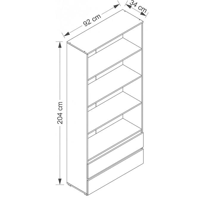 Regal Cosmo 92cm Eiche Sonoma