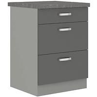 Küchenzeile Grey 60d 3s Bb Grey