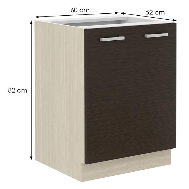 Küchenzeile Wiktoria Chamonix/Legno 60d 2f Bb