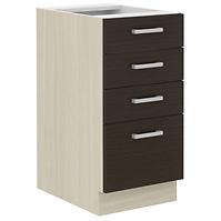 Küchenzeile Wiktoria Chamonix/Legno 40d 4s Bb
