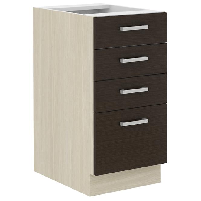 Küchenzeile Wiktoria Chamonix/Legno 40d 4s Bb
