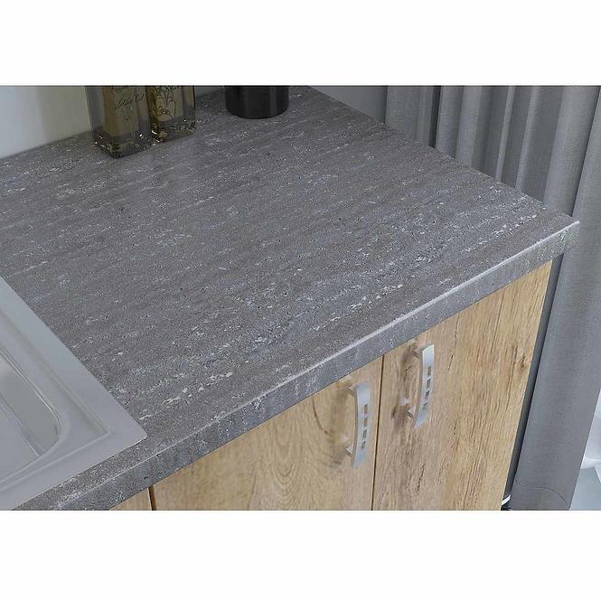 Arbeitsplatte 40cm Travertin dunkel                             