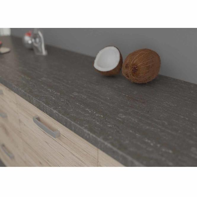 Arbeitsplatte 60cm Travertin dunkel                              
