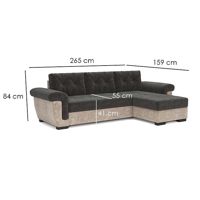 Ecksofa Milano U Forever 64/62 In