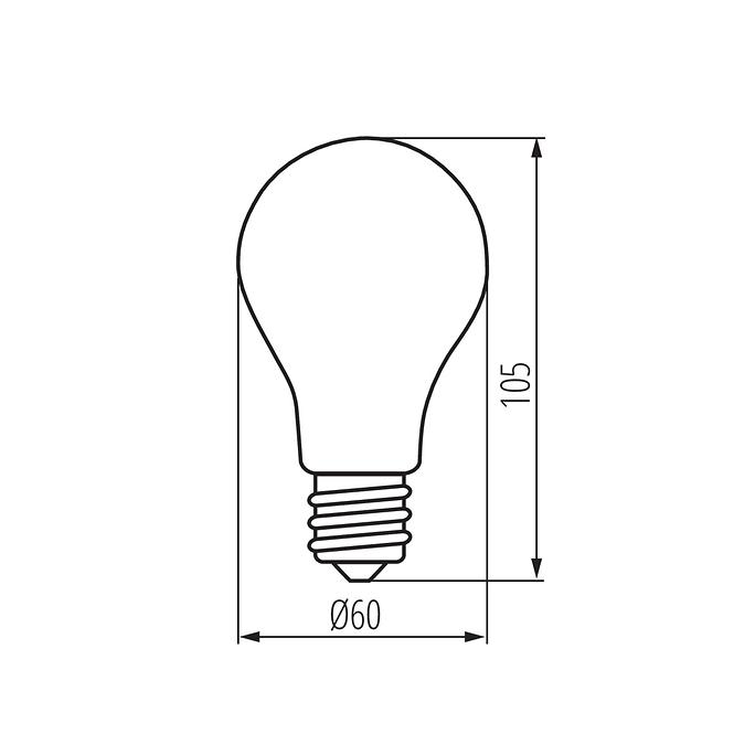 Glühbirne BC 15W TR LED E27 A60 4200K Trixline