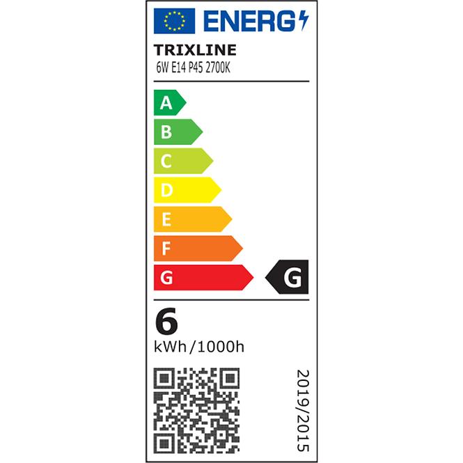 Glühbirne BC 6W TR LED E14 G45 2700K Trixline