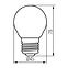 Glühbirne TR LED G45 6W 6500K 520LM E27,4