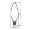 Glühbirne BC 6W TR LED E14 C35 4200K Trixline,4