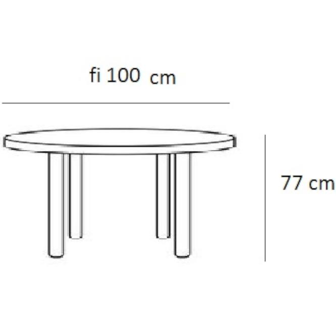 Tisch 100x100 Weiß Matt 