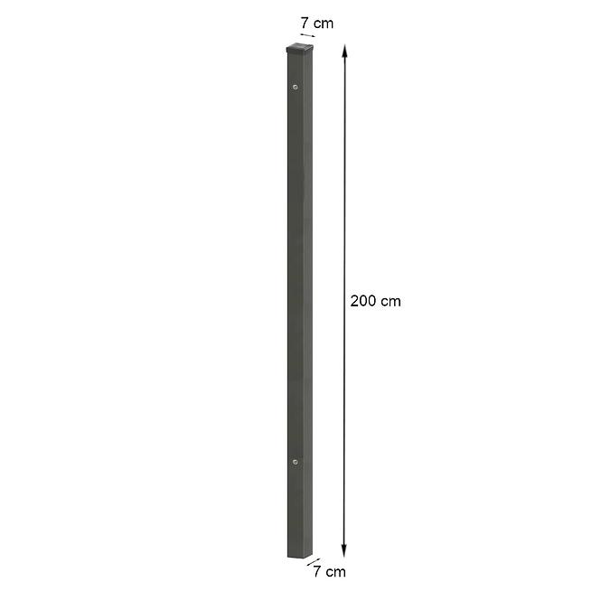 Pfosten 70X70 ZN+RAL7016