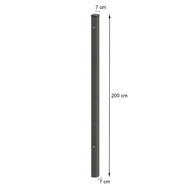 Pfosten 70X70 ZN+RAL7016