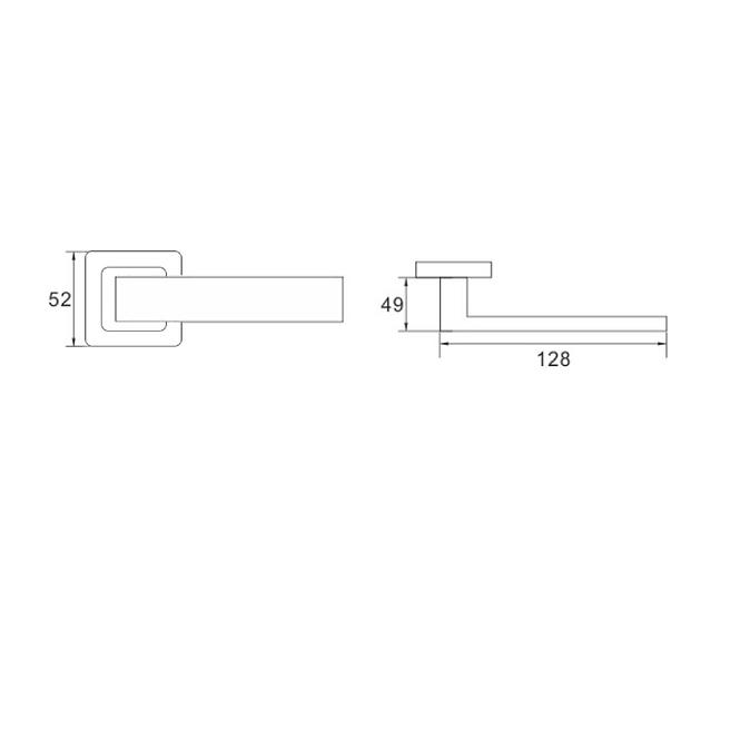 Türgriff Ergo 2 KW E24 Graphit chrom