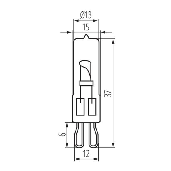 Glühbirne halogen G9-20W STAR 230V