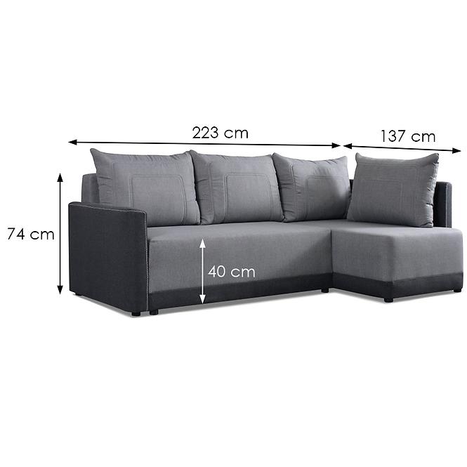 Ecksofa Tymon R Inari 91 + Inari 96