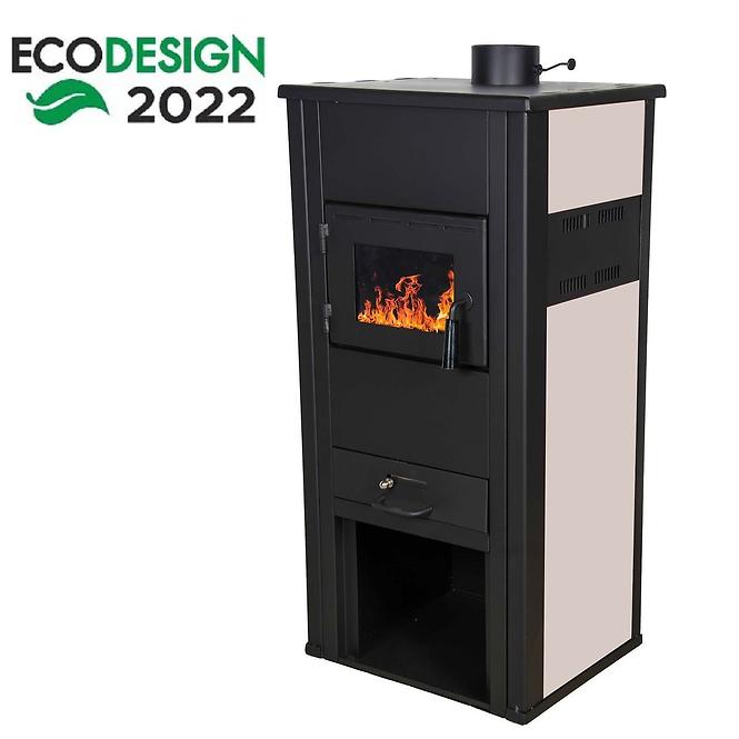 Kaminofen Etaz A mit wärmeleitendem Wärmetauscher 15,2 KW/9,2 KW