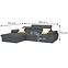 Ecksofa Polo L Inari 96 + Inari 45 I grau,9