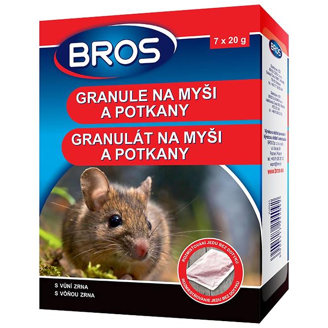 Bros Getreideköder gegen Mäuse und Ratten 7x20g