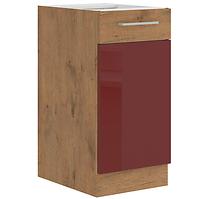Küchenzeile Vigo Burgund Hg 40d 1f Bb