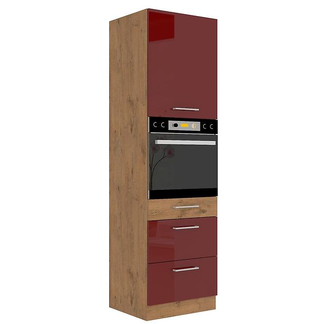 Küchenzeile Vigo Burgund Hg 60dps-210 3s 1f