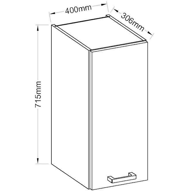 Küchenzeile Eko White 30g-72 1f