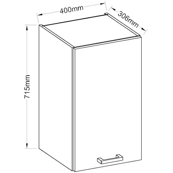 Küchenzeile Eko White 40g-72 1f