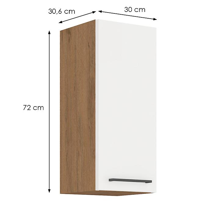 Küchenzeile Vigo Weiß Hg 30g-72 1f