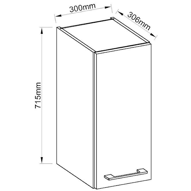Küchenzeile Vigo Weiß Hg 30g-72 1f