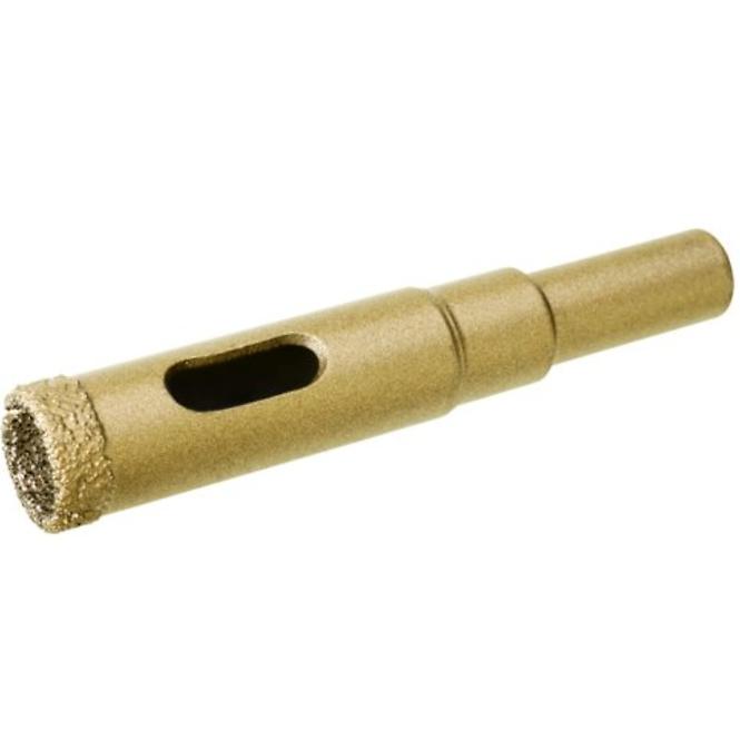 Der Stempel mit 12 mm Diamantgranulation wird abgekühlt