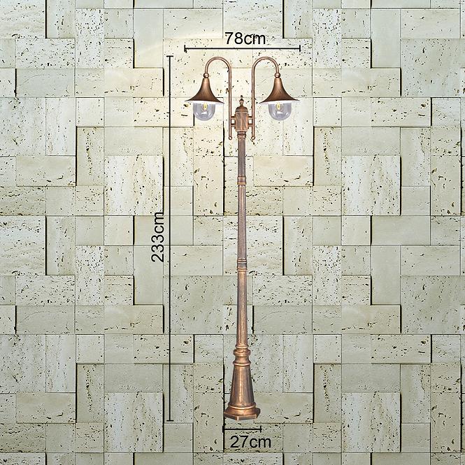 45KA LAMPA PARIS K-7038A/2 LP2 CZARNO/ZŁOTA