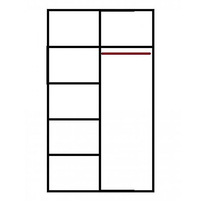 Schrank Asturia 150cm Weiß 