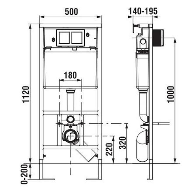 Montageelement WC Jika 8.9565.2.000.000.1