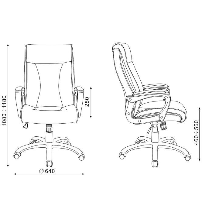 Drehstuhl CX1142H braun