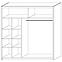 Schrank Ola 200cm Weiß/Spiegel,3