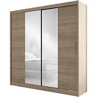 Schrank Ola 200cm Eiche Sonoma, Spiegel