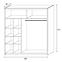 Schrank Ola 200cm Eiche Sonoma, Spiegel,2