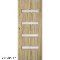 Schiebetür Verona 4*4 80L Eiche silber