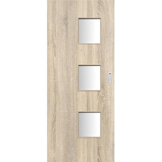 Schiebetür Trio 3*3 60L Eiche Sonoma