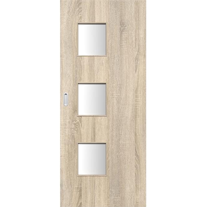 Schiebetür Trio 3*3 60R Eiche Sonoma