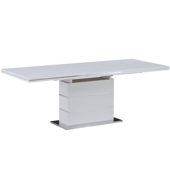 Tisch Modern White 160x77+55cm Weiß
