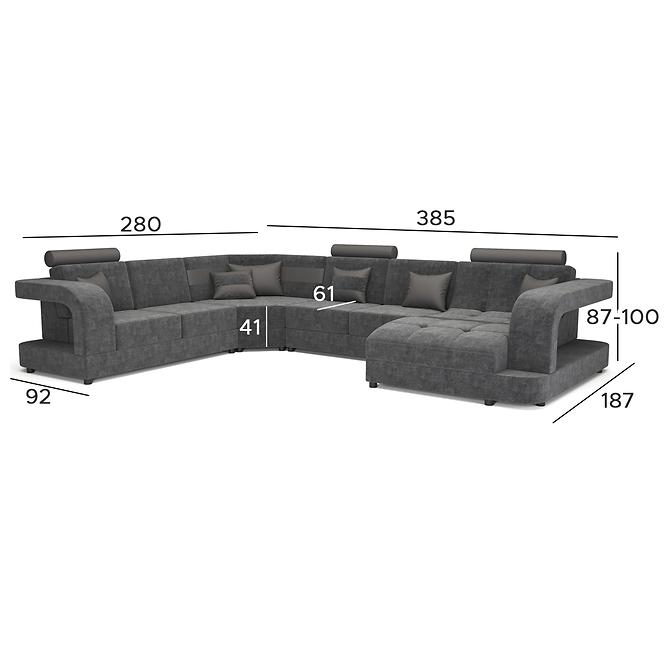 Ecksofa Douglas C R Forever 68+SoftT 35,3