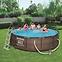 Stahlrahmenpool + Filter 3,66x1m rattan 56709,8
