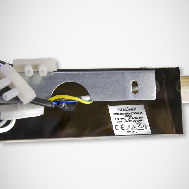 Riton 03073  Led 4w Antic Brass 4000k