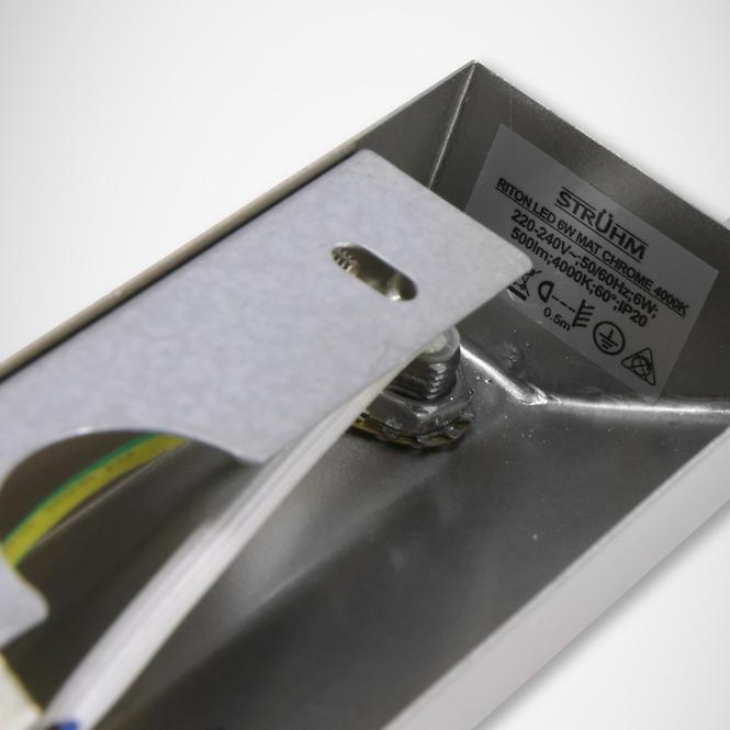 Riton 03074 Led 6w Mat Chrome 4000k