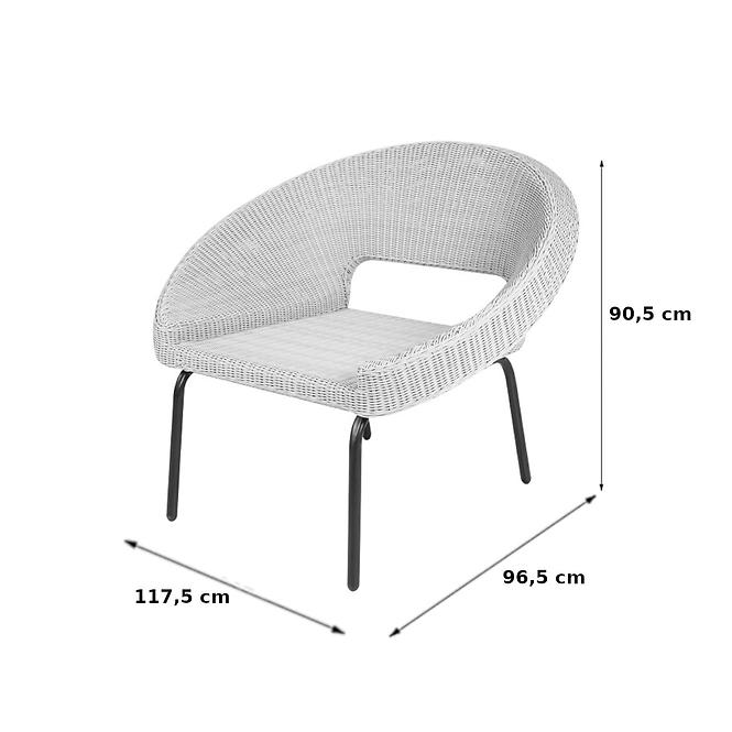 Gartenmöbel Set Bali 1+2+1 beige 