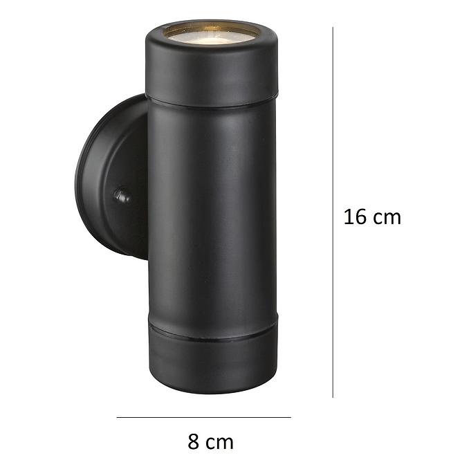 Leuchte 32005-2 czarny IP44 KGD1