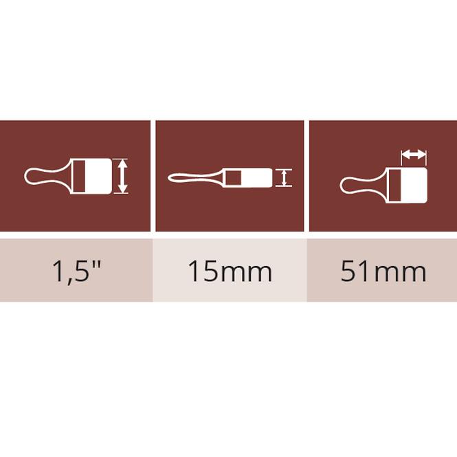 Pinsel Castor 2K Wood 1,5˝