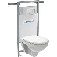 Unterputzspülkasten Set Alcadrain Komfort C202 + Betätigungsplatte + WC Hängeschüssel